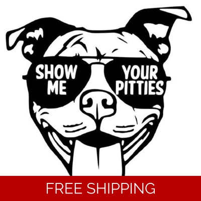 show me your pitties Dog Die Cut Vinyl Decal sticker show me your pitties Dog Die Cut Vinyl Decal sticker